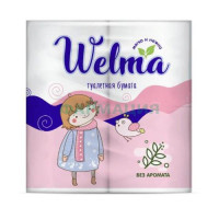 Велма туалетная бумага №4 2-х слойн без аромата
