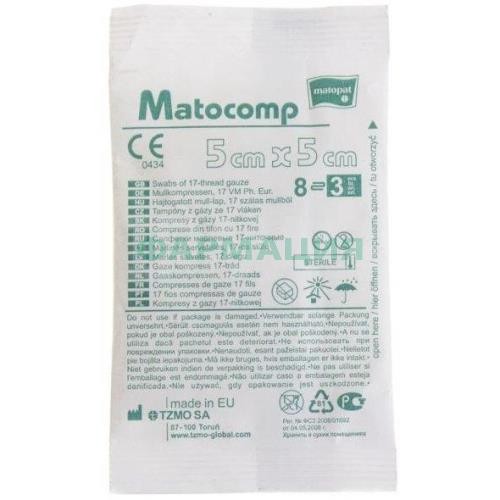 Матокомп салфетки марлевые стерильные №3 5х5см 8с13н Матокомп салфетки марлевые стерильные №3 5х5см 8с13н