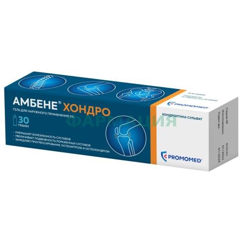Амбене хондро гель для наружного применения 5% 30г Амбене хондро гель для наружного применения 5% 30г