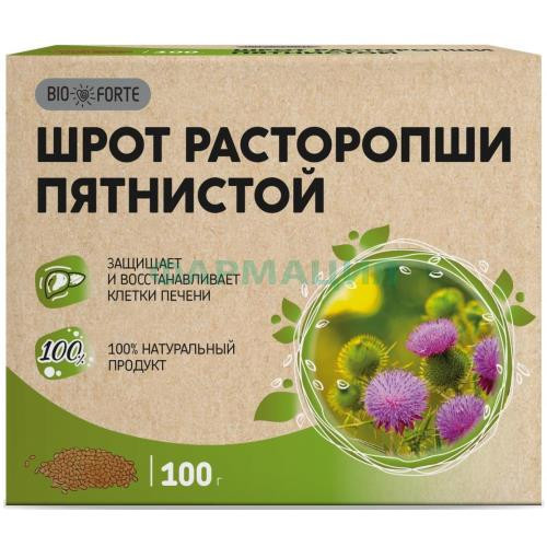 Биофорте расторопши пятнистой шрот 100г Биофорте расторопши пятнистой шрот 100г