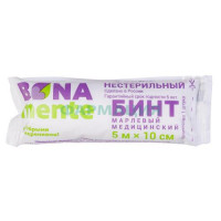 Бона менте бинт медицинский марлевый не стерильный 5м х10см