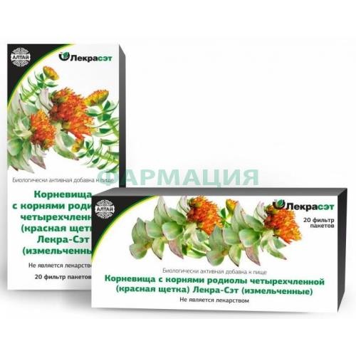 Родиола четырехлистная (красная щетка) 1.0г. №20 чайн. напиток бад /лекра-сэт/ Родиола четырехлистная (красная щетка) 1.0г. №20 чайн. напиток бад /лекра-сэт/