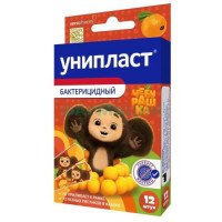Унипласт лейкопластырь бактерицидный №12 детск чебурашка
