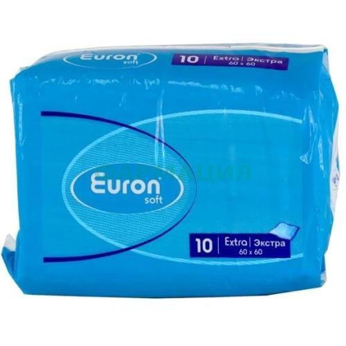 Еврон простыня мед. софт экстра 60х60см №10 [euron]