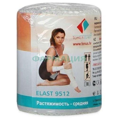 Тонус эласт бинт медицинский эластичный ср 1мх8см /арт 9512/