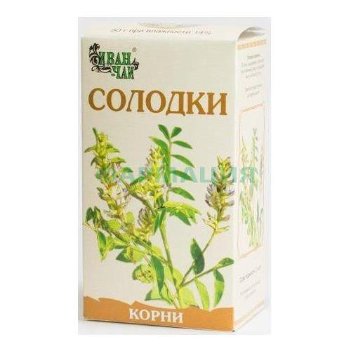 Солодки корни сырье растительное измельченное 50г