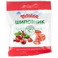 Виталор леденц.карамель шиповник + витамин с 60г.