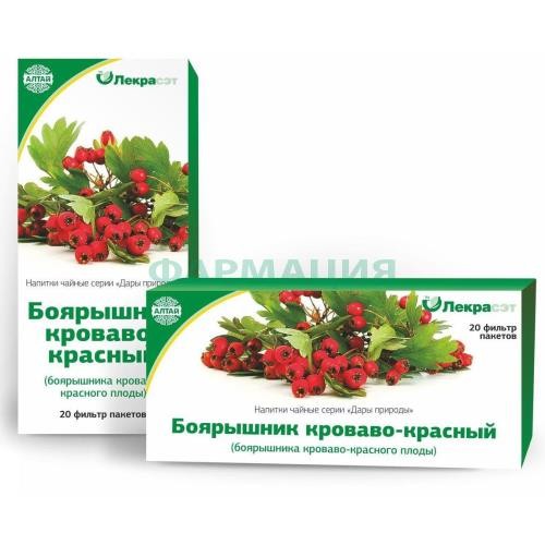 Дары природы боярышник плоды чайн. напиток 1.5 №20 /лекра-сэт/ Дары природы боярышник плоды чайн. напиток 1.5 №20 /лекра-сэт/