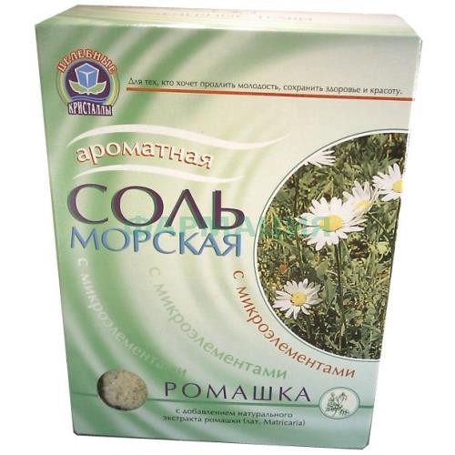 Ароматная морская соль для ванн 500г ромашка