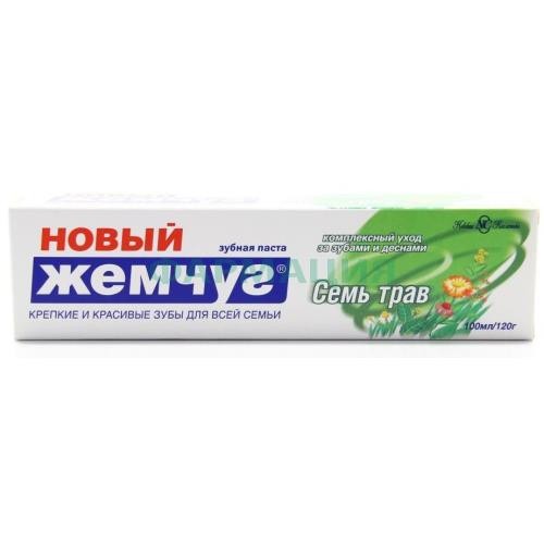 Новый жемчуг зубная паста 100мл семь трав Новый жемчуг зубная паста 100мл семь трав