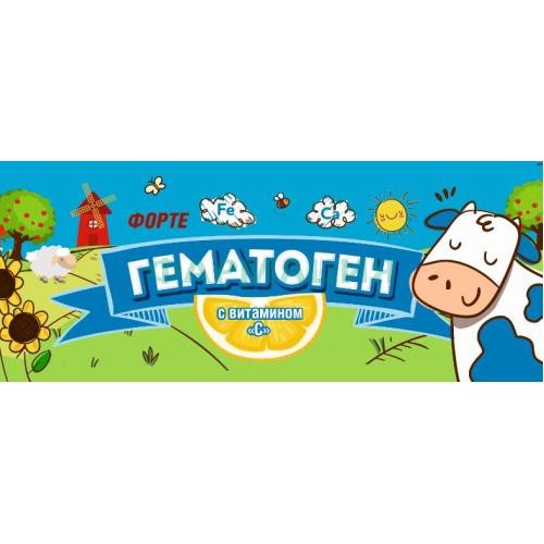 Гематоген форте с вит. с 40г. плитка /мясной край/ Гематоген форте с вит. с 40г. плитка /мясной край/