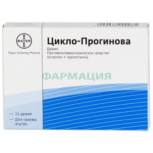 Цикло-прогинова таблетки покрытые пленочной оболочкой набор 0.5 мг + 2 мг и 2 мг №21 /в наб /в наборе: таблетки, покрытые оболочкой светло-коричневого цвета-10 шт. и таблетки, покрытые оболочкой белые цвета -11 шт./
