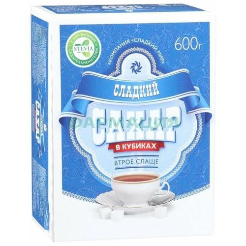 Сладкий сахар кубики 600г заменит сахара стевия Сладкий сахар кубики 600г заменит сахара стевия