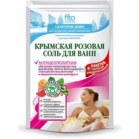 Фито санаторий дома соль для ванн 530г крымская роза а/целлюлит.