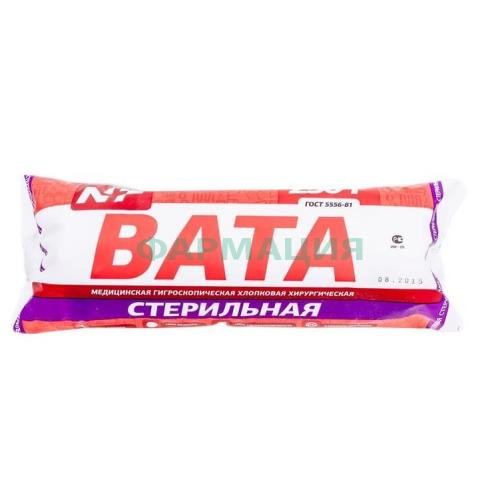 Ньюфарм вата хирургическая стерильная 250г Ньюфарм вата хирургическая стерильная 250г