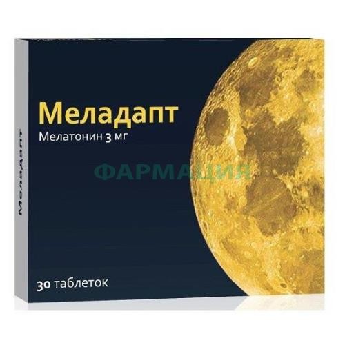 Меладапт таблетки покрытые пленочной оболочкой 3мг №30 Меладапт таблетки покрытые пленочной оболочкой 3мг №30