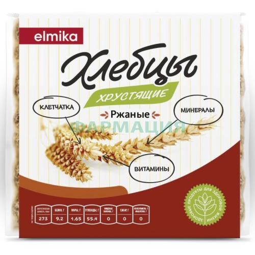 Эльмика хлебцы 110г хруст ржаные