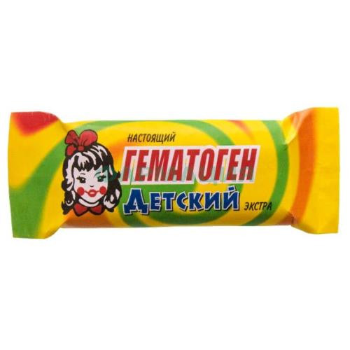 Гематоген настоящий детский 40г. экстра плитка /возрождение и развитие/