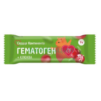 Сердце континента гематоген детский плитка 30г клюква с 3-х лет