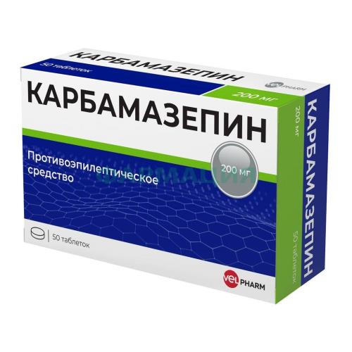 Карбамазепин велфарм таблетки 200мг №50 Карбамазепин велфарм таблетки 200мг №50