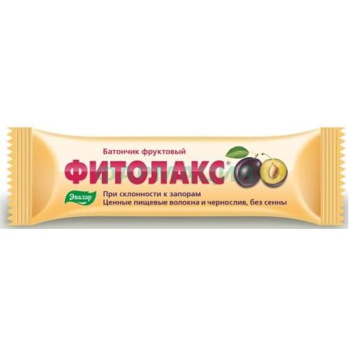 Эвалар фитолакс фруктовый батончик 50г