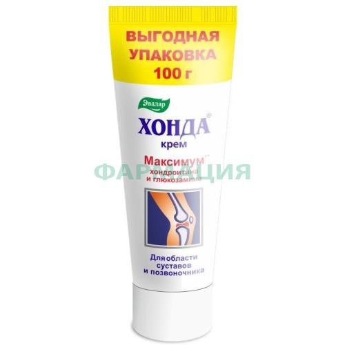 Эвалар хонда крем 100г максимум хондроитина и глюкозамина