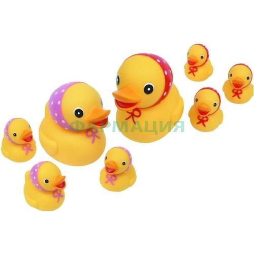 Курносики игрушка д/ванны уточка с утятами /арт.25072/