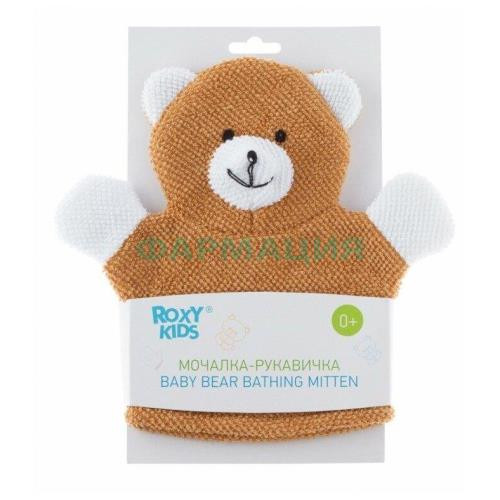 Рокси-кидс мочалка рукавичка baby bear 0 +  /арт rbs-002/