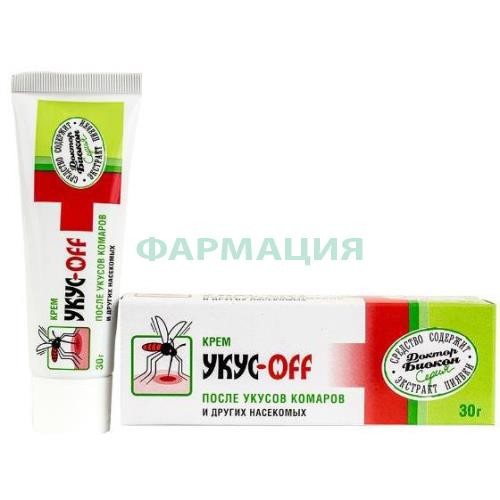 Укус-офф крем после укусов 30г комаров и др. насекомых