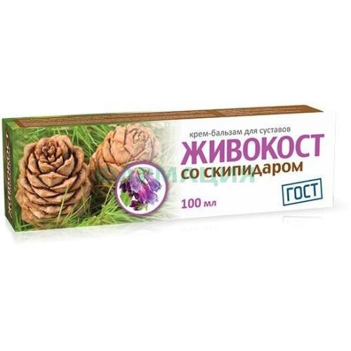 Живокост крем-бальзам д/суставов скипидар 100мл. /твинс тэк/