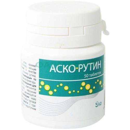Аскорутин эко таблетки №50 (бад)