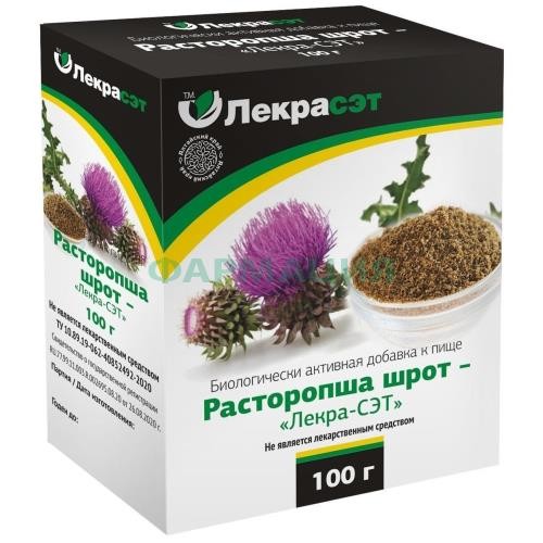 Лекра-сэт расторопша шрот 100г Лекра-сэт расторопша шрот 100г