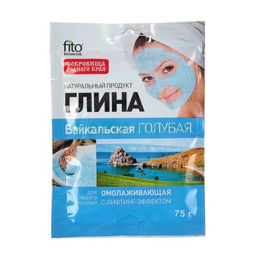 Фитокосметик глина 75г голубая байкальская омолаж.