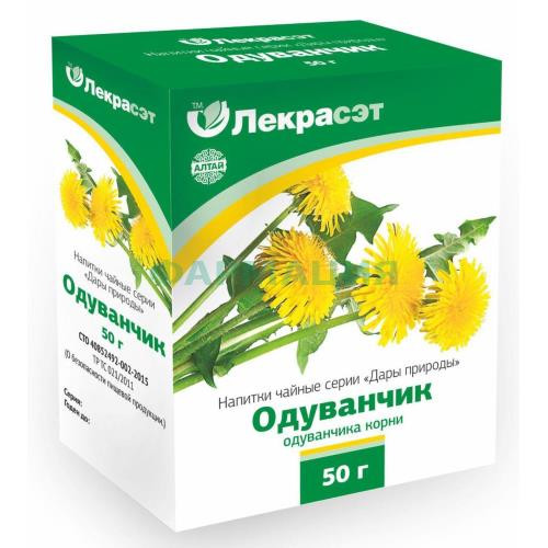 Дары природы одуванчик лекарств. корень 50г. чайн. напиток /лекра-сэт/ Дары природы одуванчик лекарств. корень 50г. чайн. напиток /лекра-сэт/