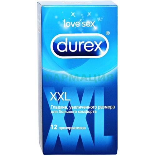 Дюрекс презервативы №12 xxl увелич. размера Дюрекс презервативы №12 xxl увелич. размера
