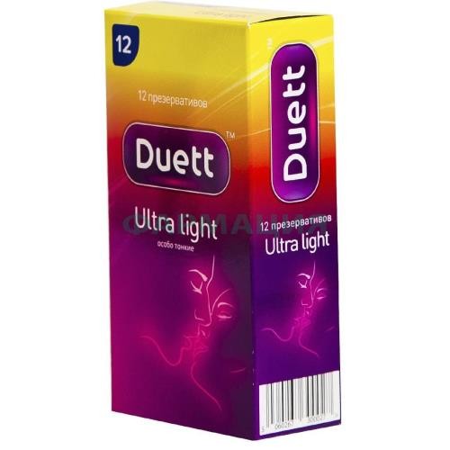 Дуэт презерватив №12 ультра лайт [duett]
