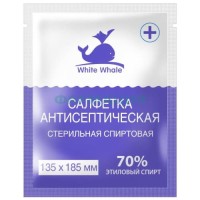 Вайт вэйл салфетки спиртовые 135х185мм №1 антисепт. стерил.