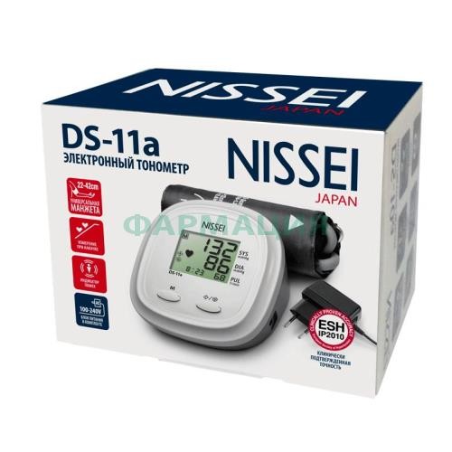 Ниссей тонометр автомат на плечо ds-11а манжета 22-42см