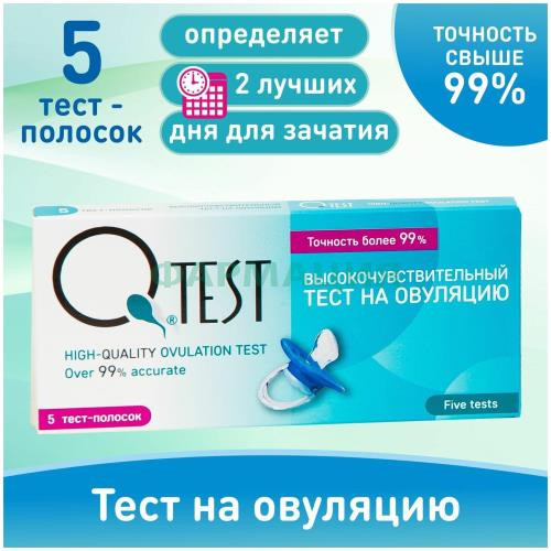 Ю-тест тест на овуляцию №5 Ю-тест тест на овуляцию №5