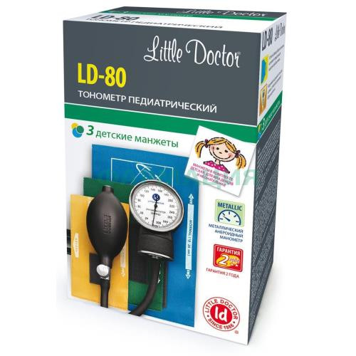Литтл доктор тонометр механический ld-80 с тремя педиатр манжетами