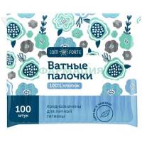 Комфорте палочки ватные №100 п/э