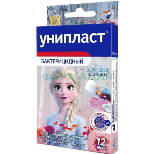 Унипласт лейкопластырь бактерицидный №12 детск холодное сердце-2