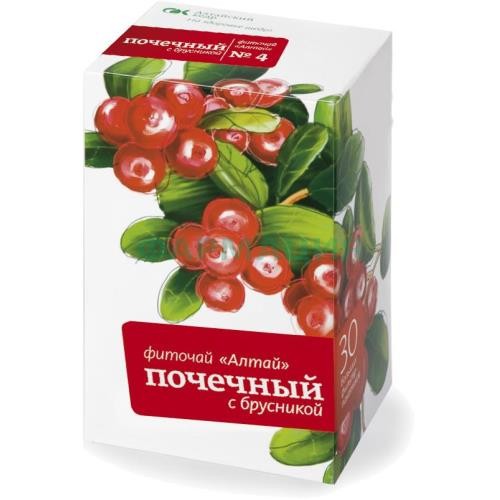 Алтай фиточай №4 почечный брусника 2г. №30 пак. Алтай фиточай №4 почечный брусника 2г. №30 пак.