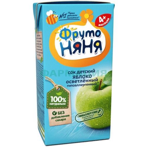 Фрутоняня нектар (сок) 200мл. яблоко осветл. б/сах.