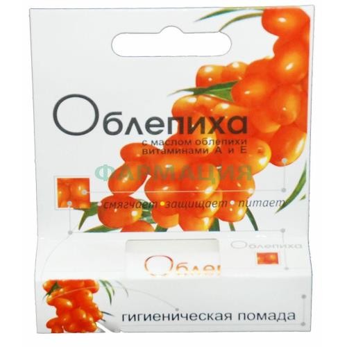 Лаборатория природы гигиеническая  помада для губ 2,8г облепиха
