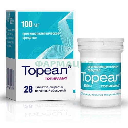 Тореал таблетки покрытые пленочной оболочкой 100мг №28