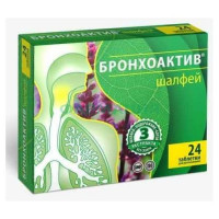 Бронхоактив шалфей таблетки для рассасывания №24