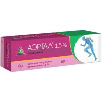 Аэртал крем для наружного применения 1,5% 60г