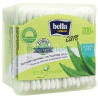 Белла ватные палочки алоэ №200 пласт. [bella]