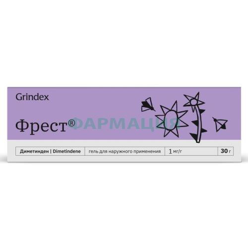 Фрест гель для наружного применения 1мг/г 30г Фрест гель для наружного применения 1мг/г 30г